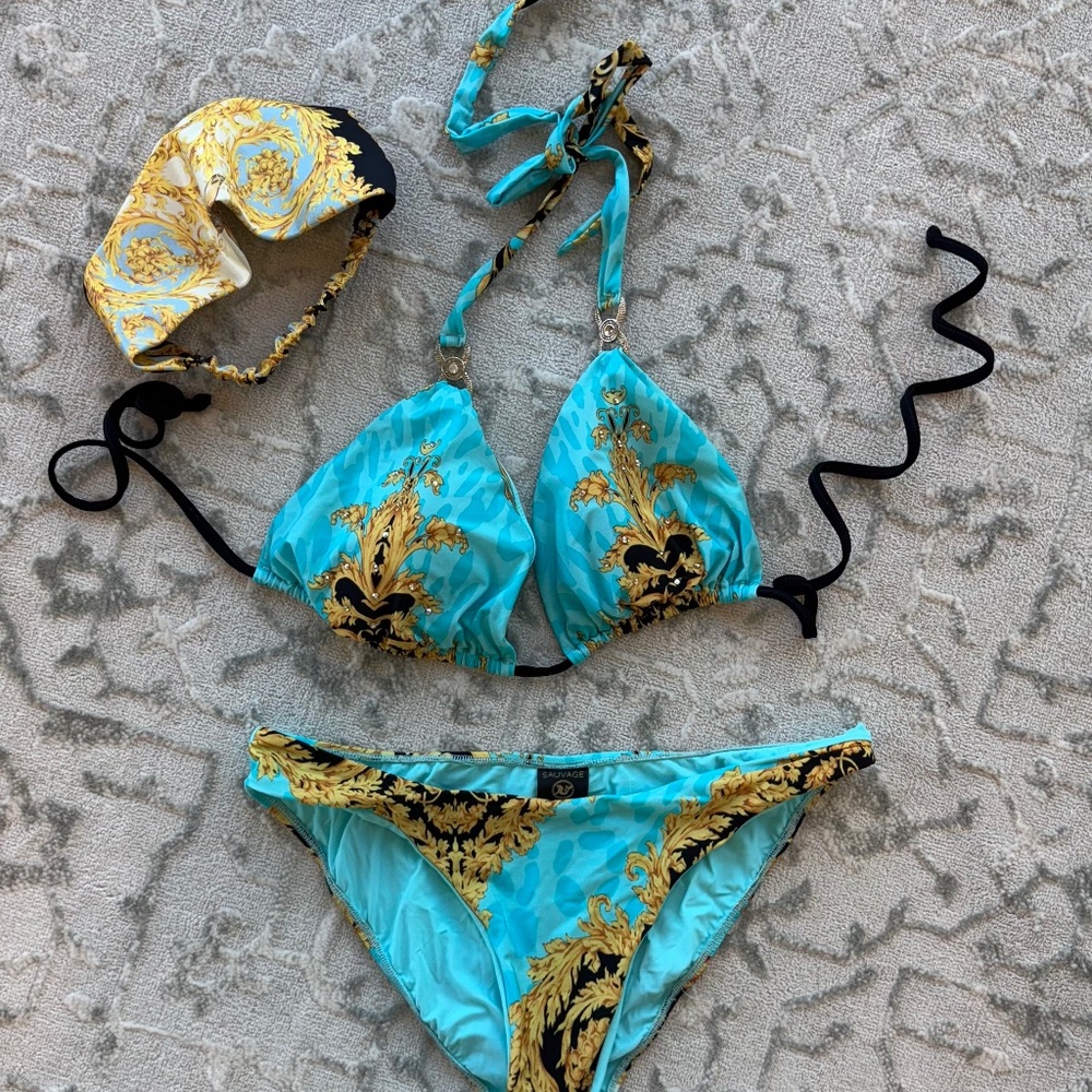 Sauvage Toscana w/ Swarovski Crystal bikini Size Medium
